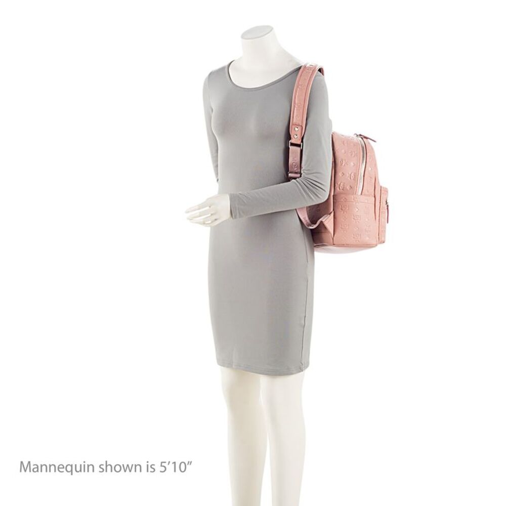 Mcm Embossed Leather Small Backpack - image 5